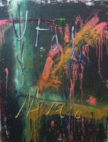 160X200X7cm. Mixed Media on Canvas. Marrakech 2014. cc private - &copy; Antony Tapiero