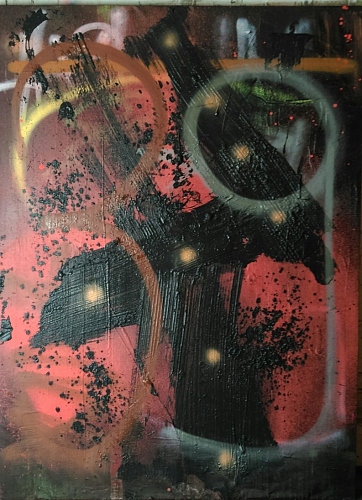 150X190X7cm. Mixed Media on Canvas. Lille 2014. cc private - &copy; Antony Tapiero